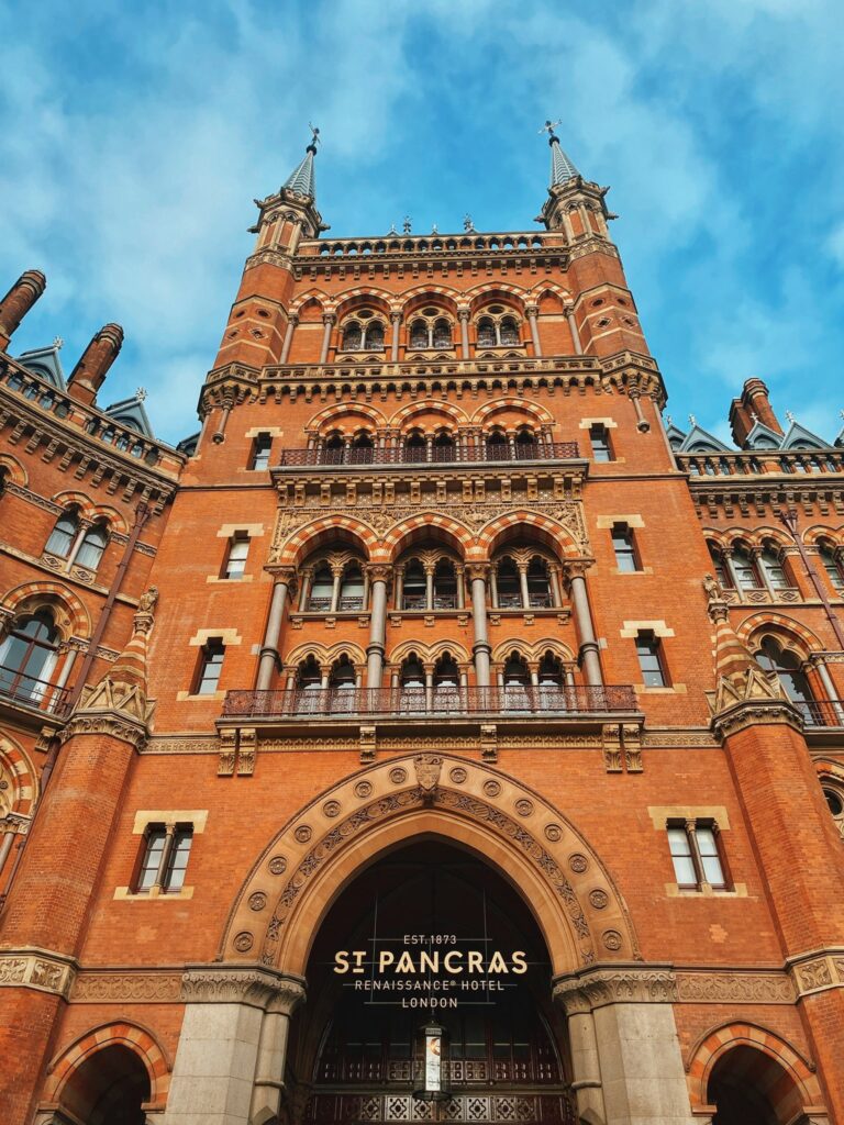 The exterior of St Pancras Renaissance Hotel 