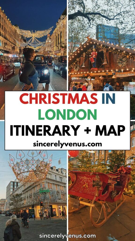 The Ultimate Christmas in London itinerary pin