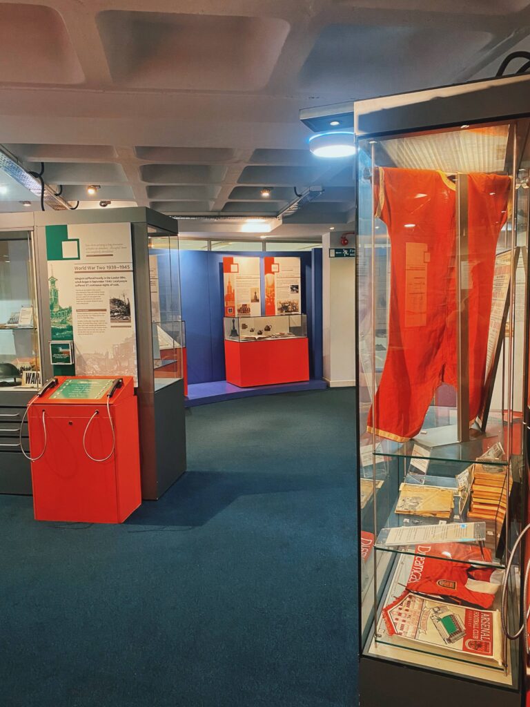 Inside view of the Islington Museum in London