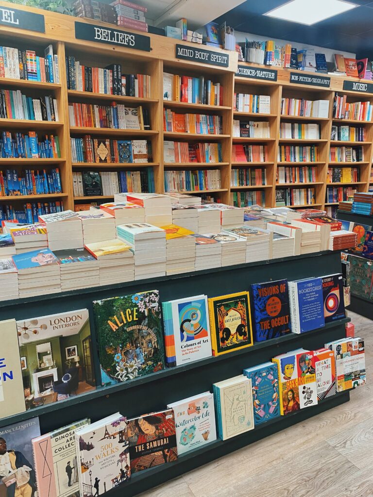 Upper Street Bookshop interior in Islington London