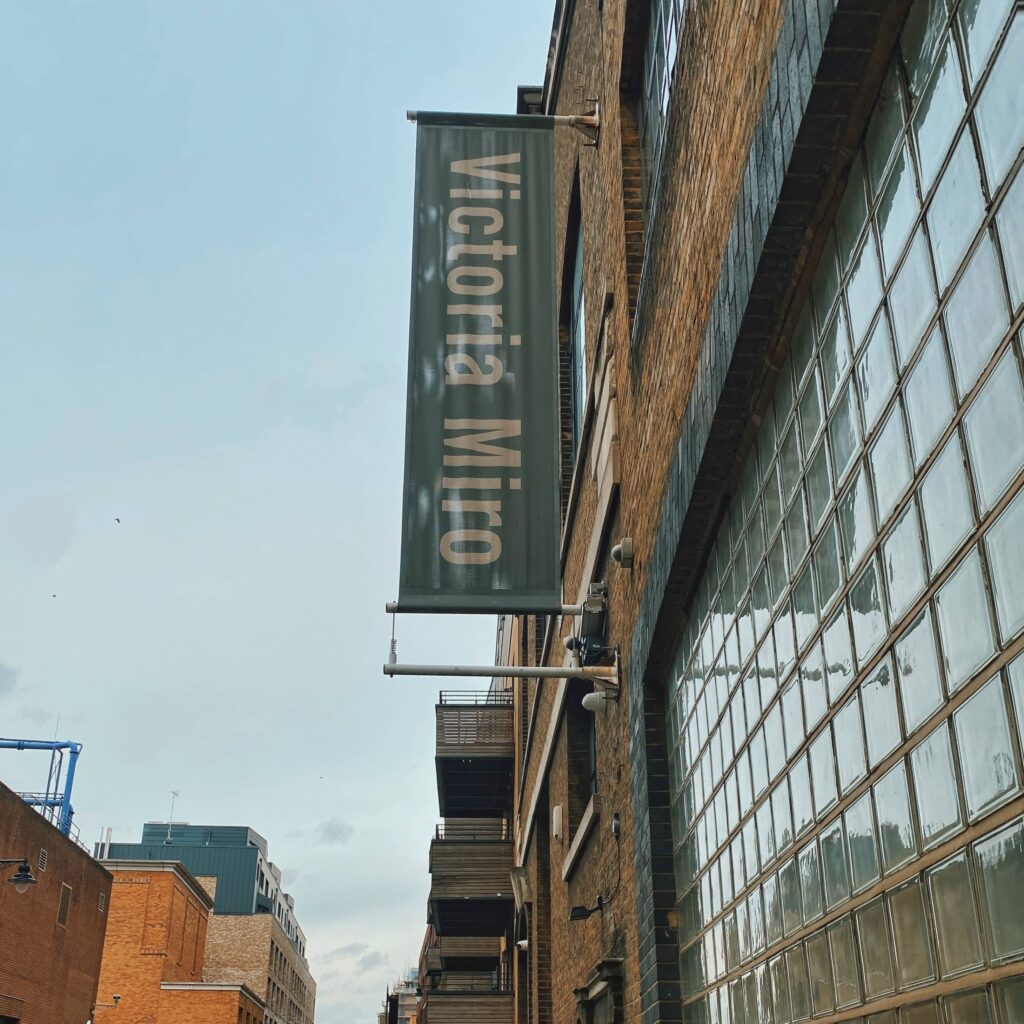 Exterior view of Victoria Miro Gallery in Islington, London