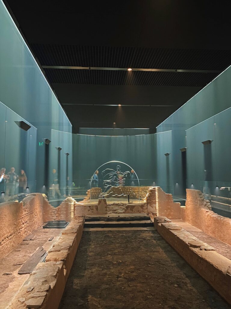 View of the Mithraeum in London