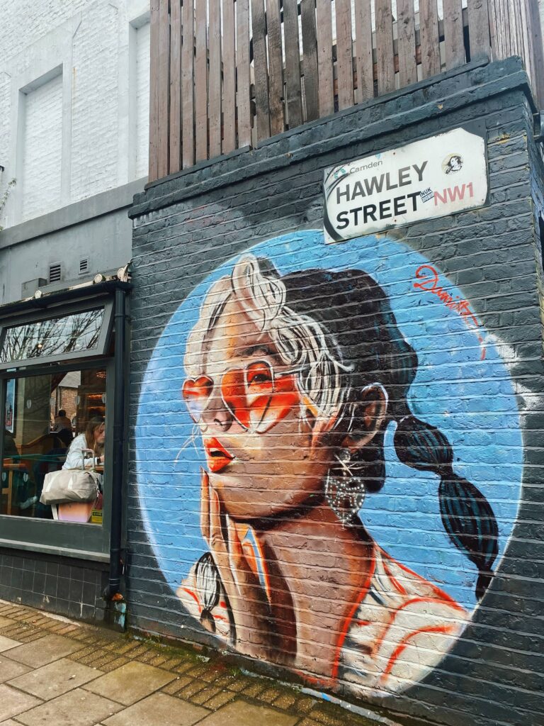 Mural on Hawley Street in Camden