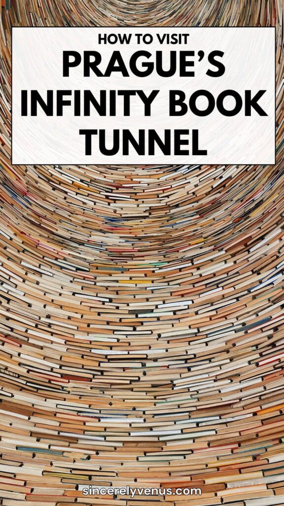 How to Visit the Infinity Book Tunnel in Prague pin