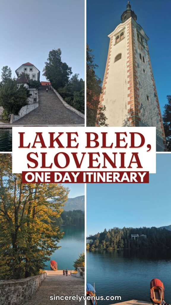 One day in Lake Bled, Slovenia itinerary pin