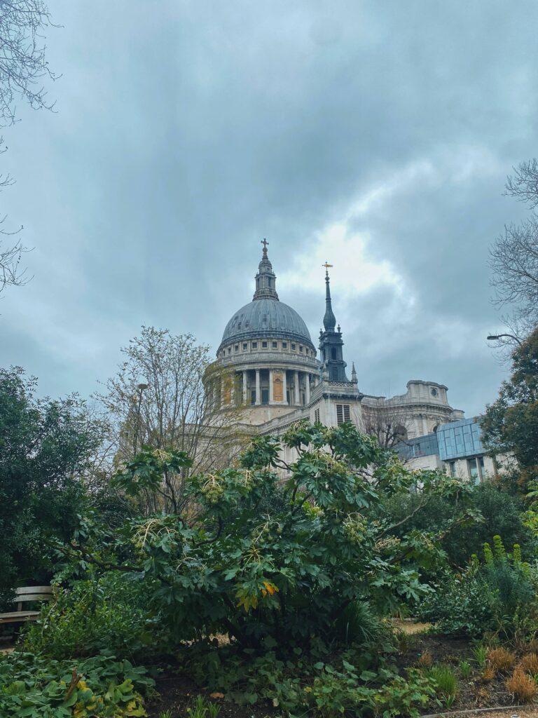 View of St Paul's Cathedral in London