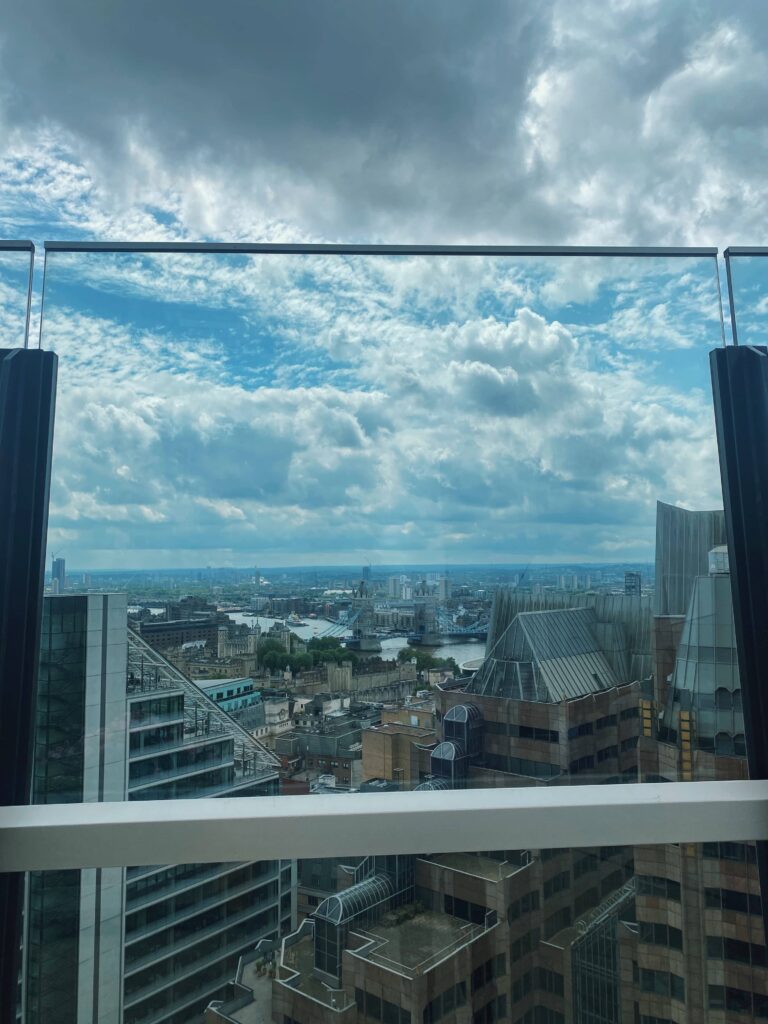 The view of Tower Bridge from the Garden at 120