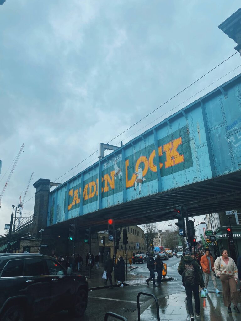 Camden Lock bridge in Camden Town, London