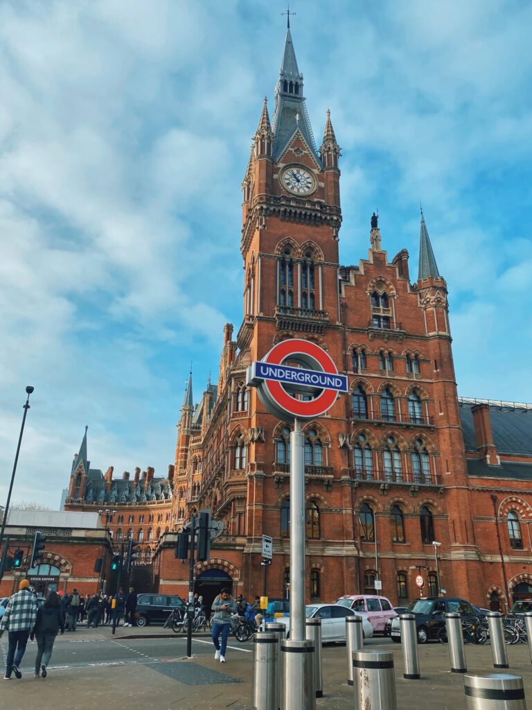 London Underground sign at King's Cross, London