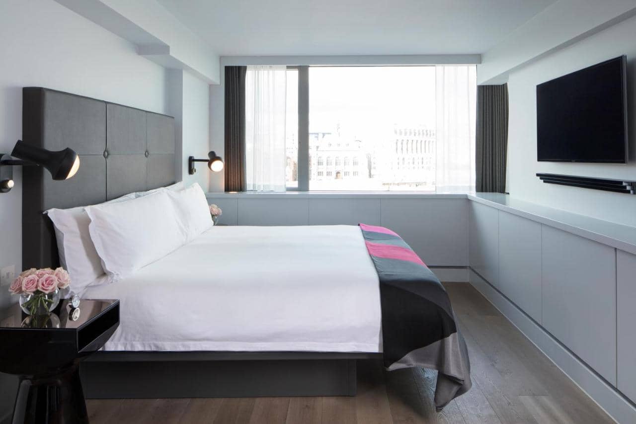 Bedroom view of Sea Containers Hotel London 