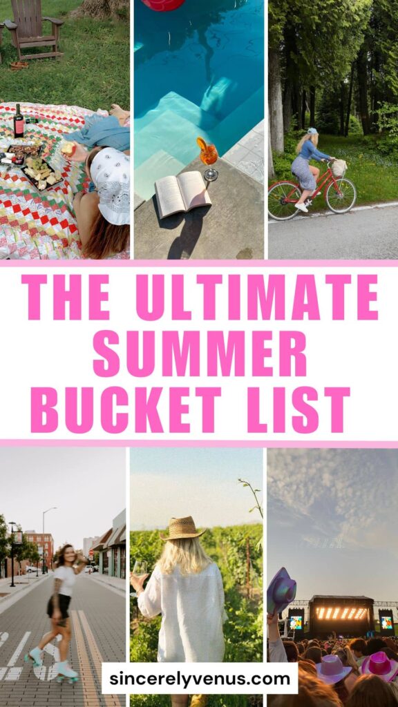 Ultimate Summer Bucket List for Adults pin