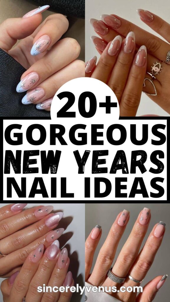 20+ New Year's nail designs pin