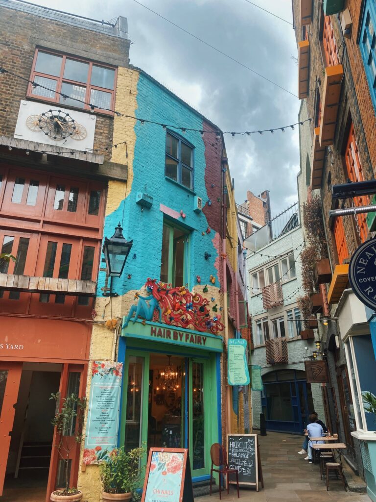 Colourful buildings in Neal's Yard at Covent Garden, London