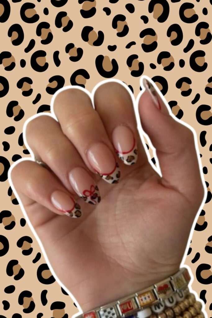 Leopard print nails