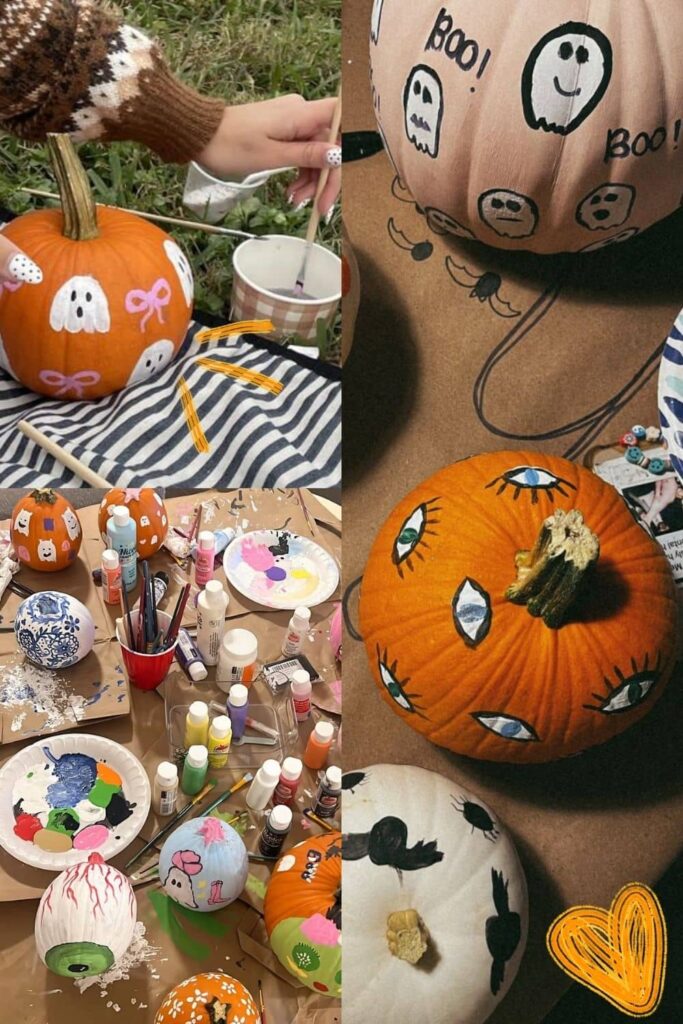 Pumpkin painting ideas 
